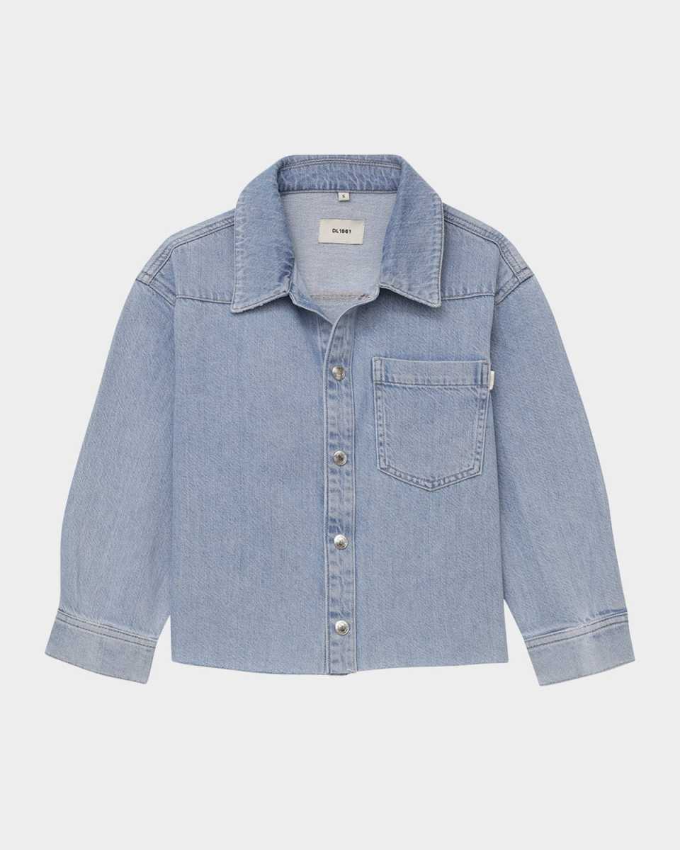 Girl's Olivia Western Denim Shirt, Size S-L